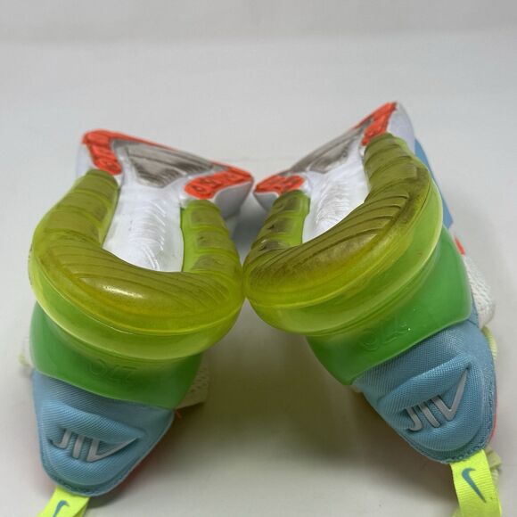 Nike Air Max 270 GS Shoes Sneakers Womens 8.5 Blue Barely Volt CJ9940-400 - Picture 16 of 16